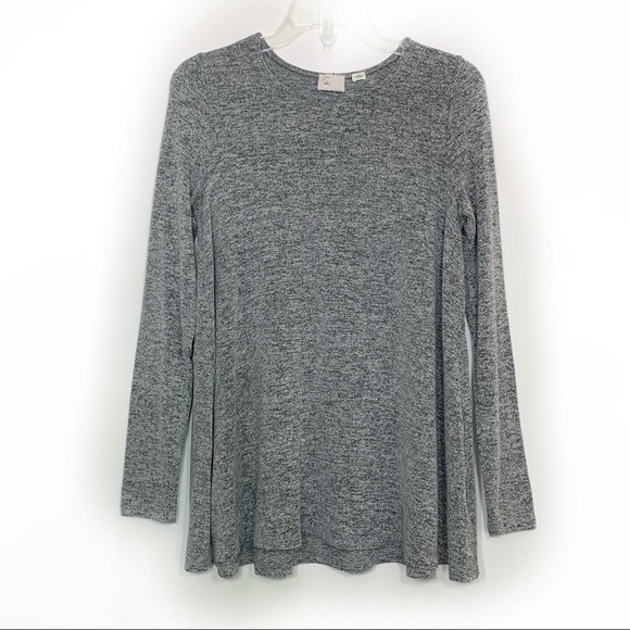 Anthropologie Postmark Grey Long Sleeve Shirt - Picture 5 of 6